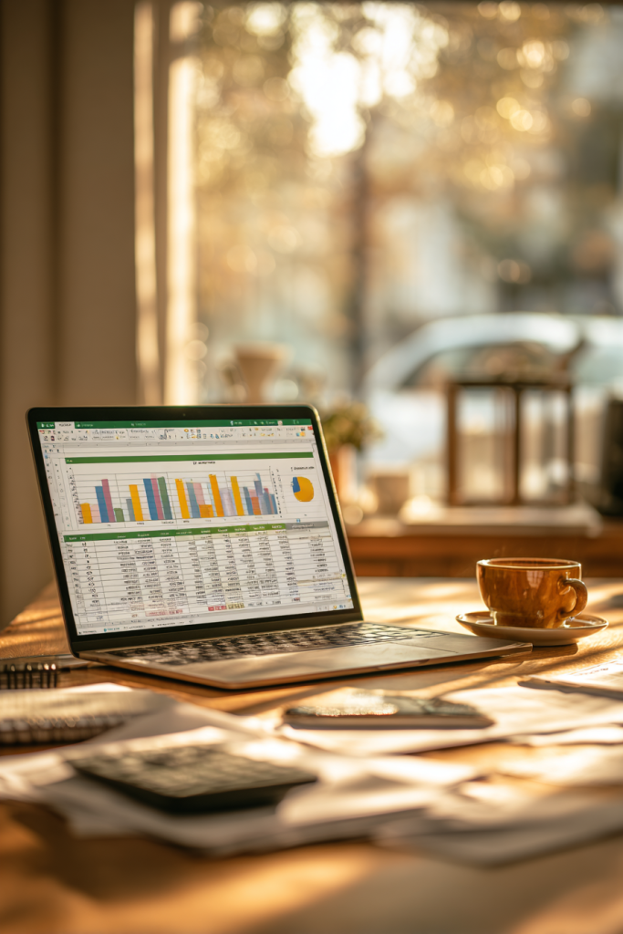 finance dashboard in Excel example